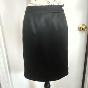 INC, INTERNATIONAL CONCEPTS,  BLACK SILK SKIRT, SIZE 10